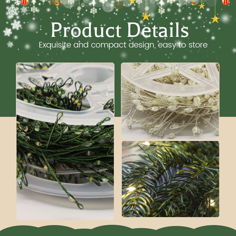 🎄Wczesna promocja świąteczna - 30% zniżki🎁 Sznur świetlny z fajerwerkami z drutu miedzianego