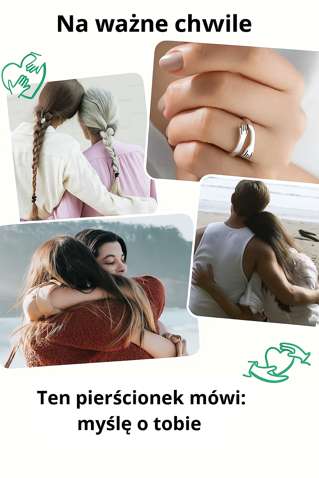 Pierścionek Przytulenie™ – Regulowany pierścionek, idealny na prezent