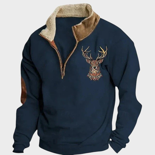 Carlos - Bluza z motywem jelenia