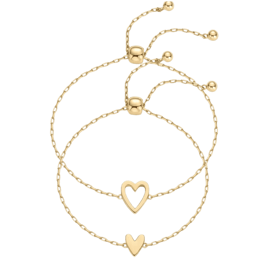 Lada™ – Dwie bransoletki, jedno serce (Zestaw 2 bransoletek)